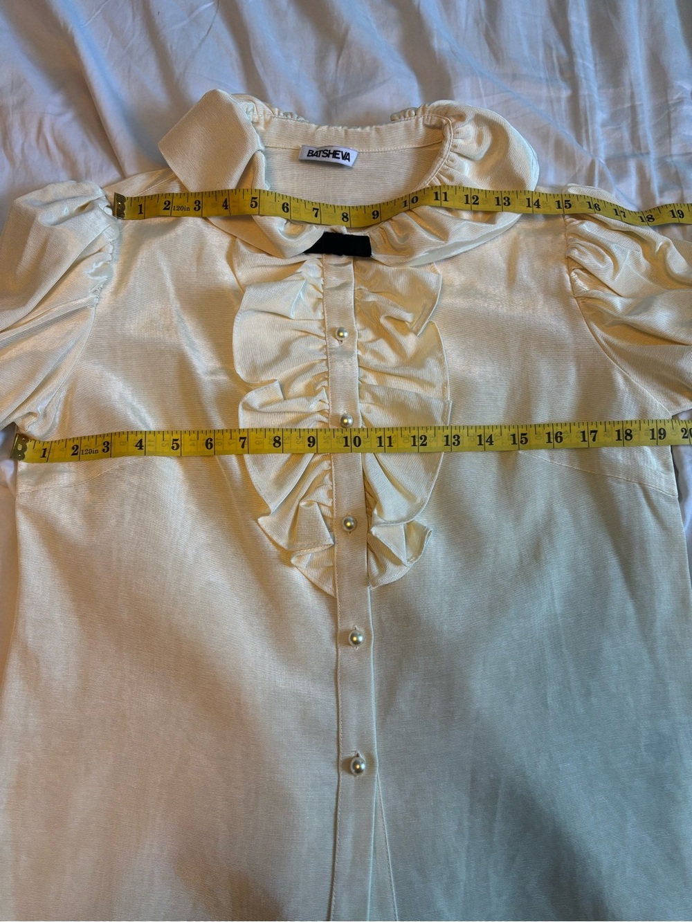 VGUC Batsheva Taffeta Lou Blouse US 12 - Picture 6 of 13